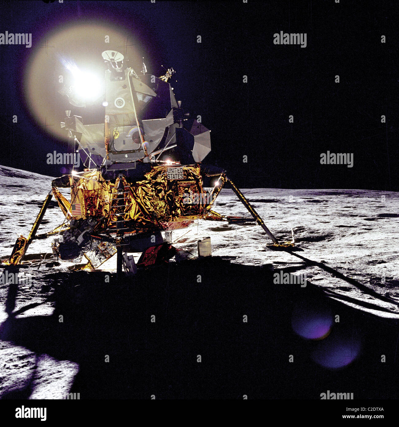 Mondfähre Apollo 14 Stockfoto