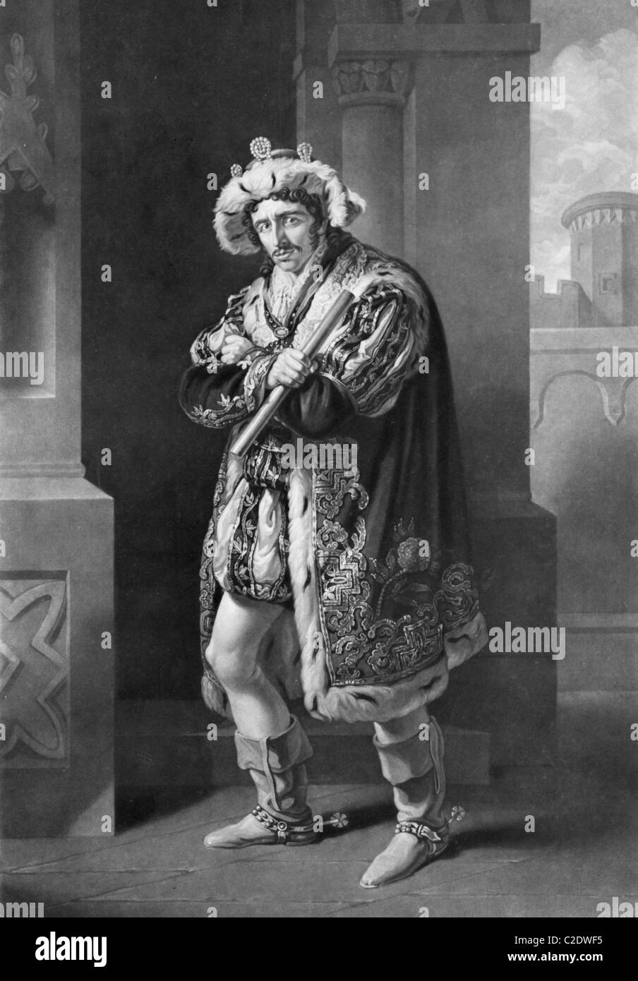 Edmund Kean als Richard III Stockfoto