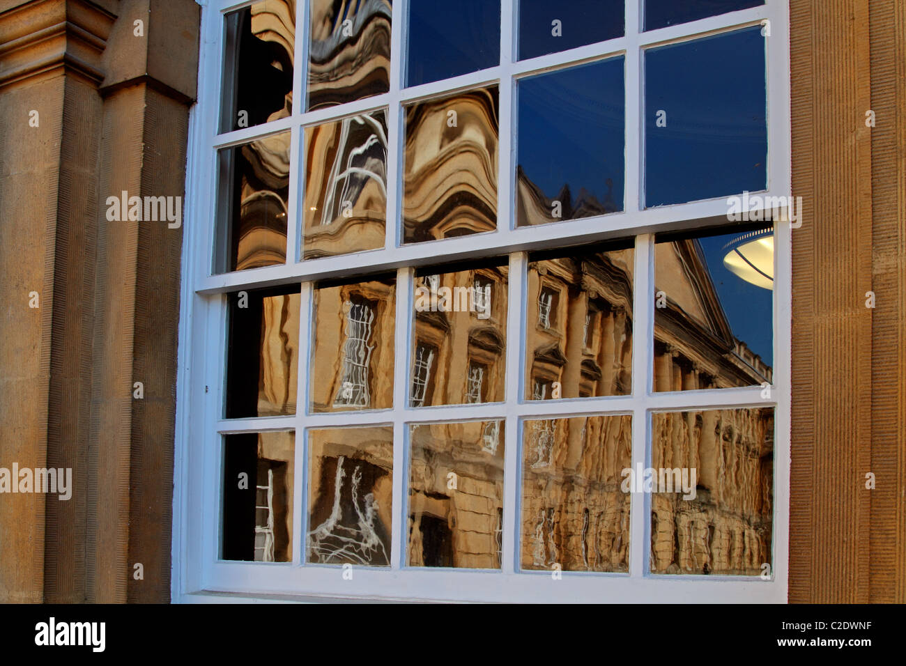 Oxford College Reflexion Stockfoto
