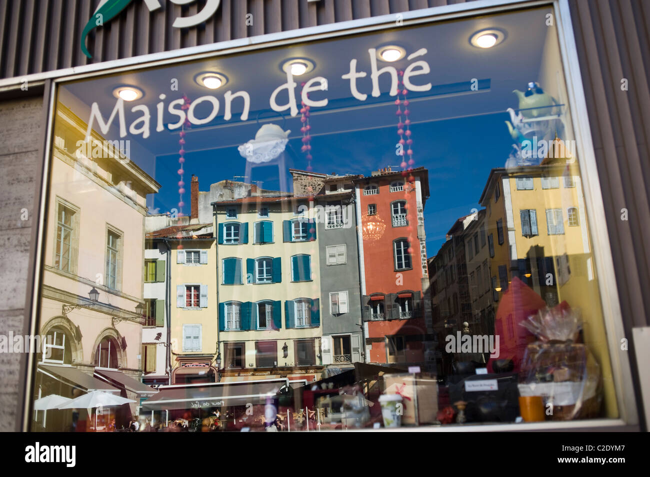 Grundstück-Platz in Puy En Velay. Die Region Auvergne, Frankreich. Stockfoto