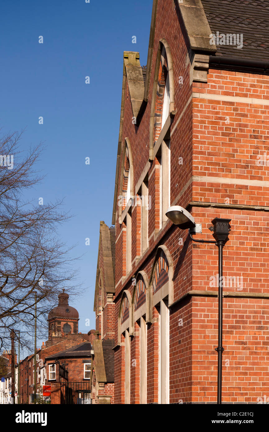 Großbritannien, England, Staffordshire, Lauch, Stockwell Street, eleganten viktorianischen Gebäude umgewandelt in Wohnungen Stockfoto