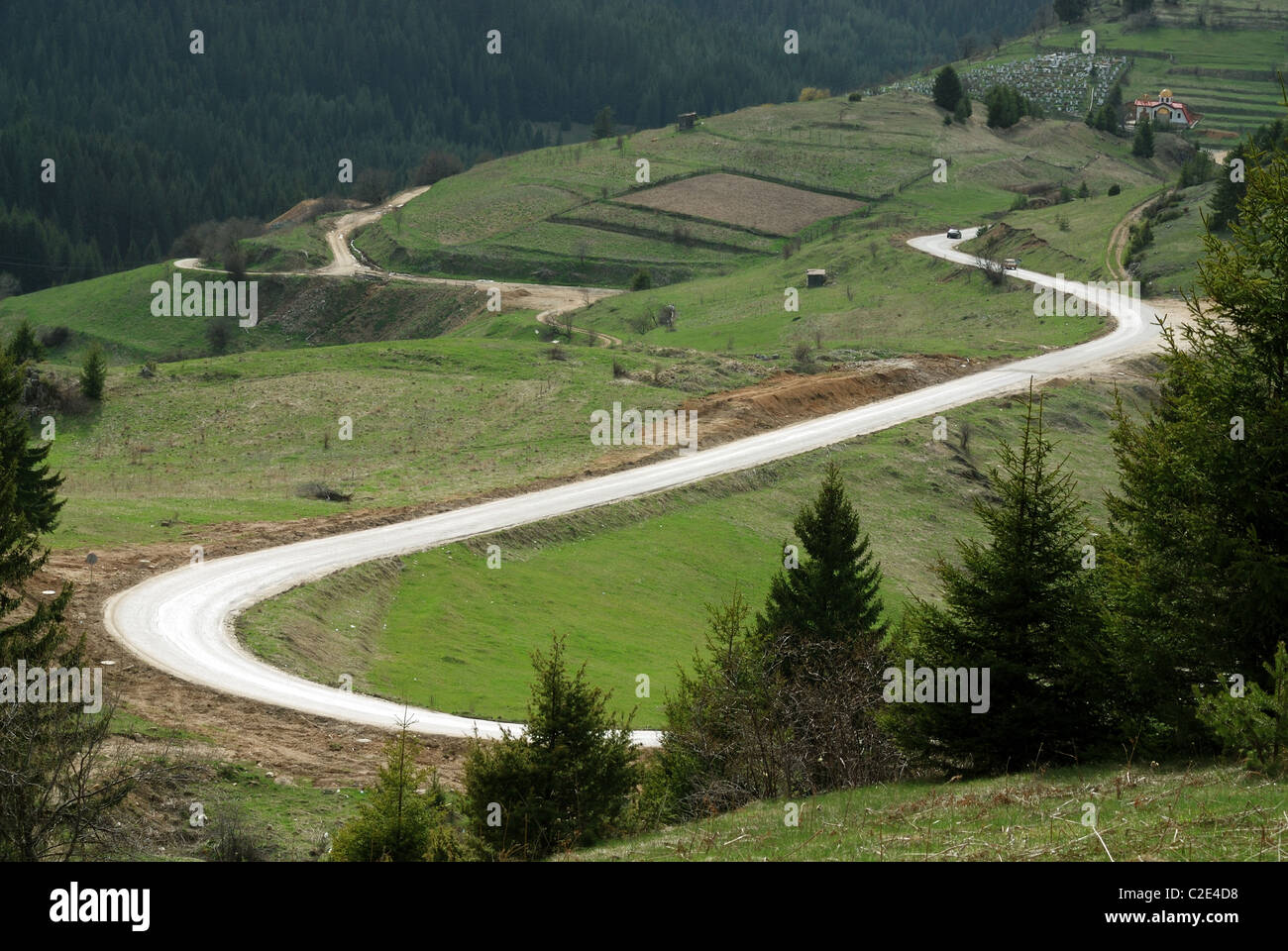 Mountain Road Stockfoto