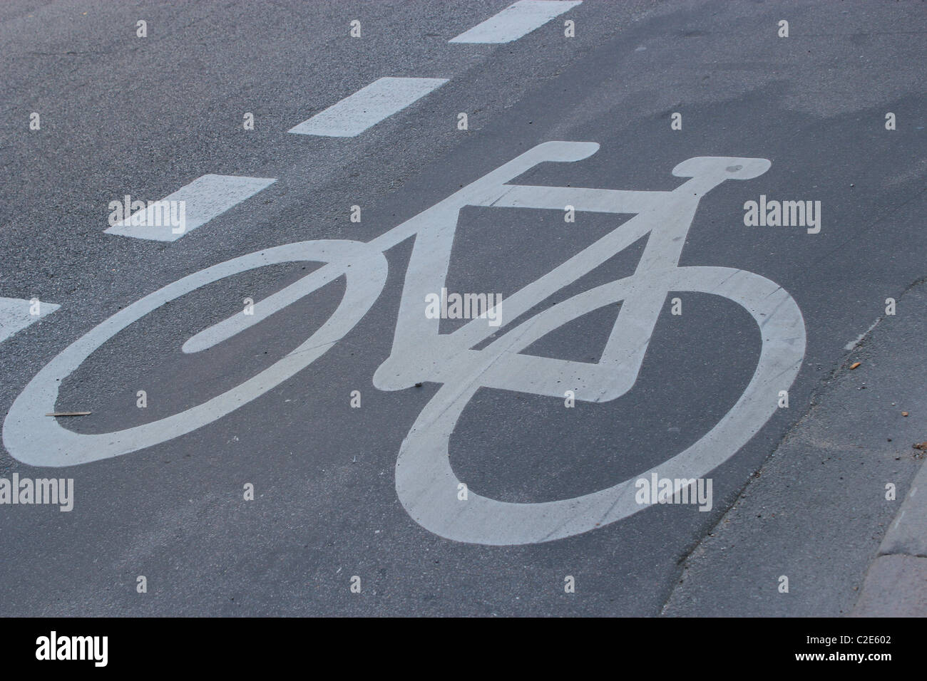 Radweg in Kopenhagen Stockfoto