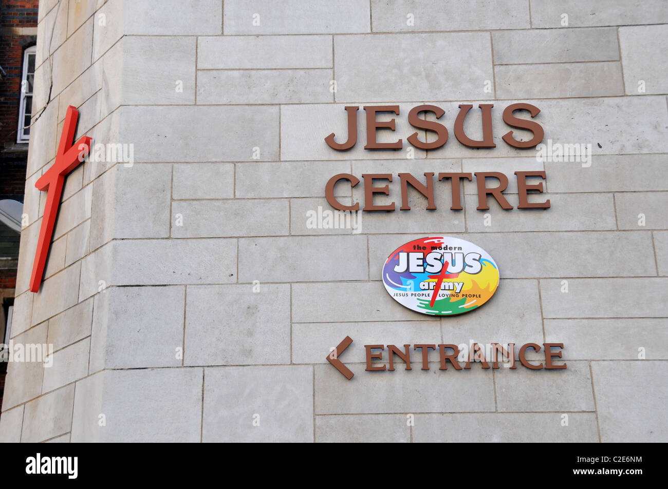 Die modernen Jesus Armee London Christian Religion evangelische wiedergeboren Stockfoto