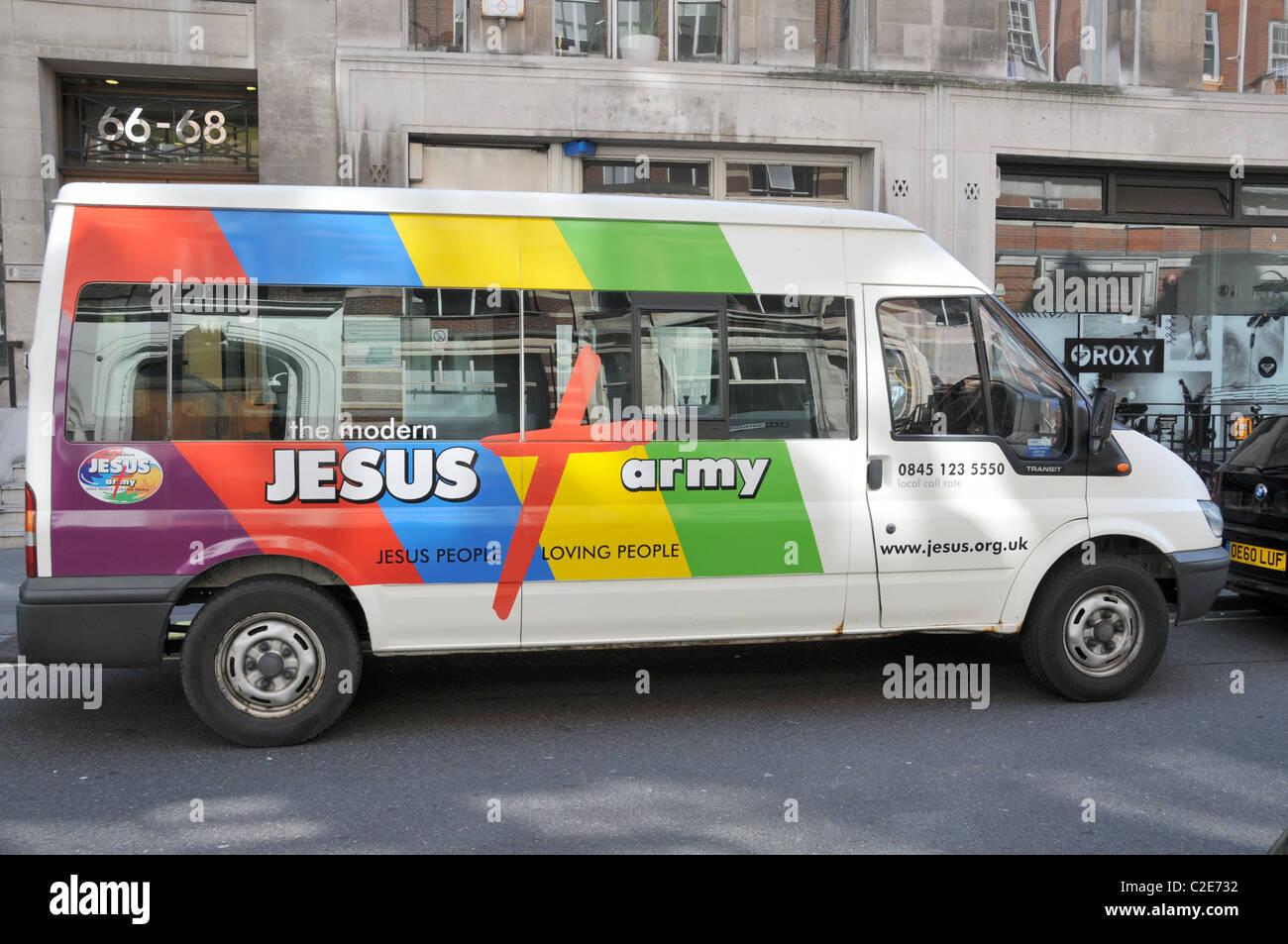 Die modernen Jesus Armee London Christian Religion evangelische wiedergeboren Stockfoto