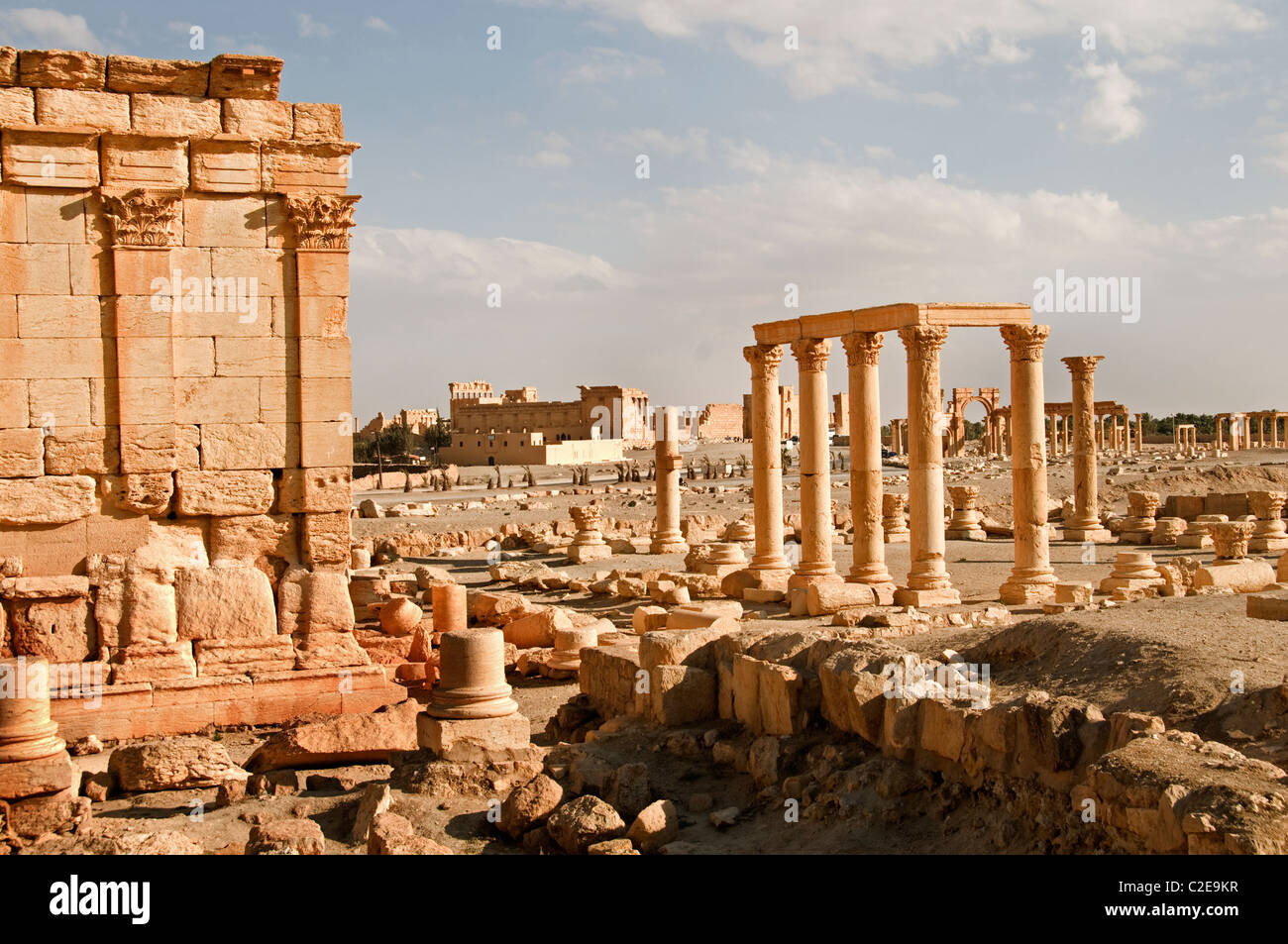 Tetrapyle Tetrapylon 2 Cent Palmyra römische Syrien Syrien Stockfoto