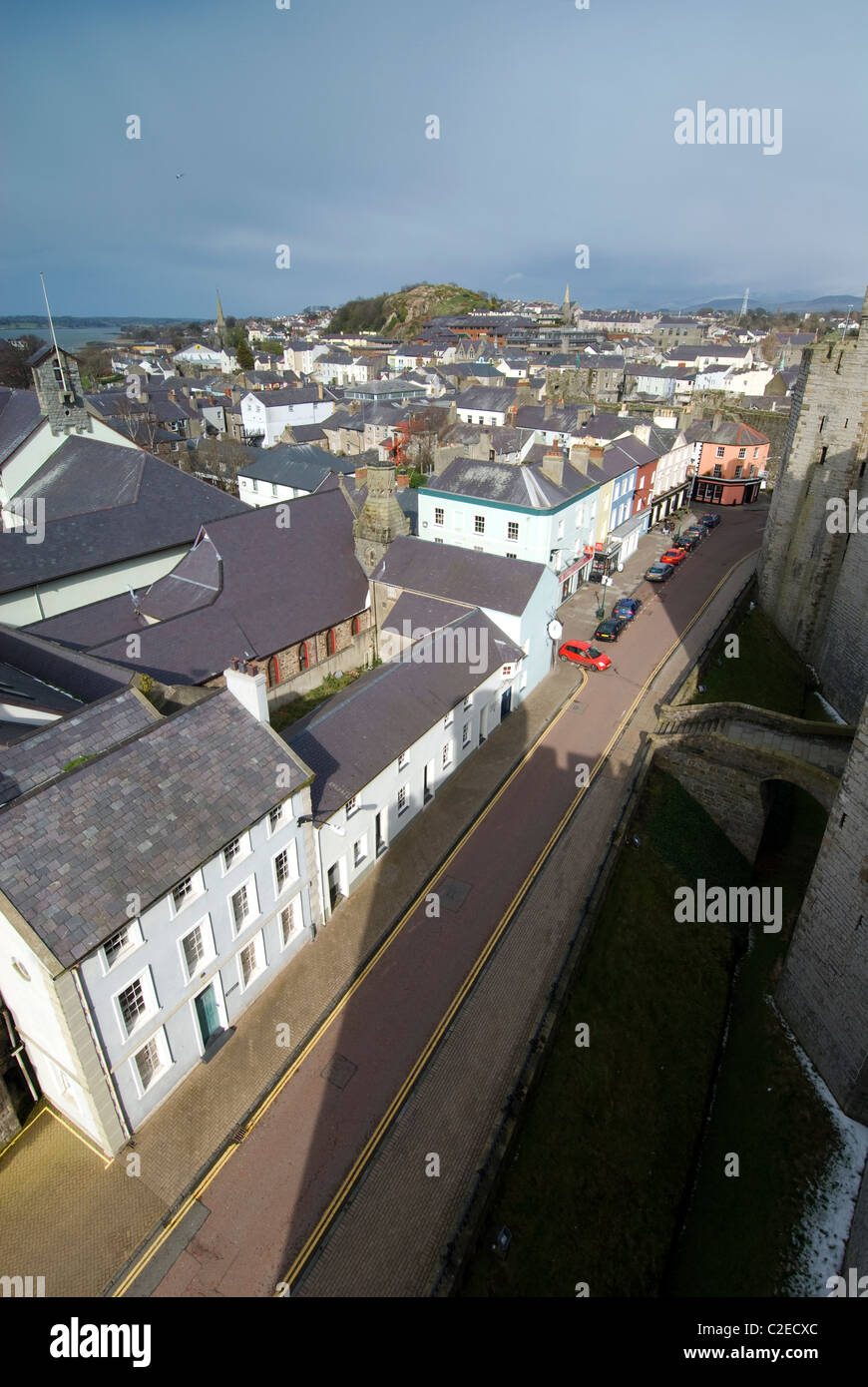 Caernarvon Wales Stockfoto