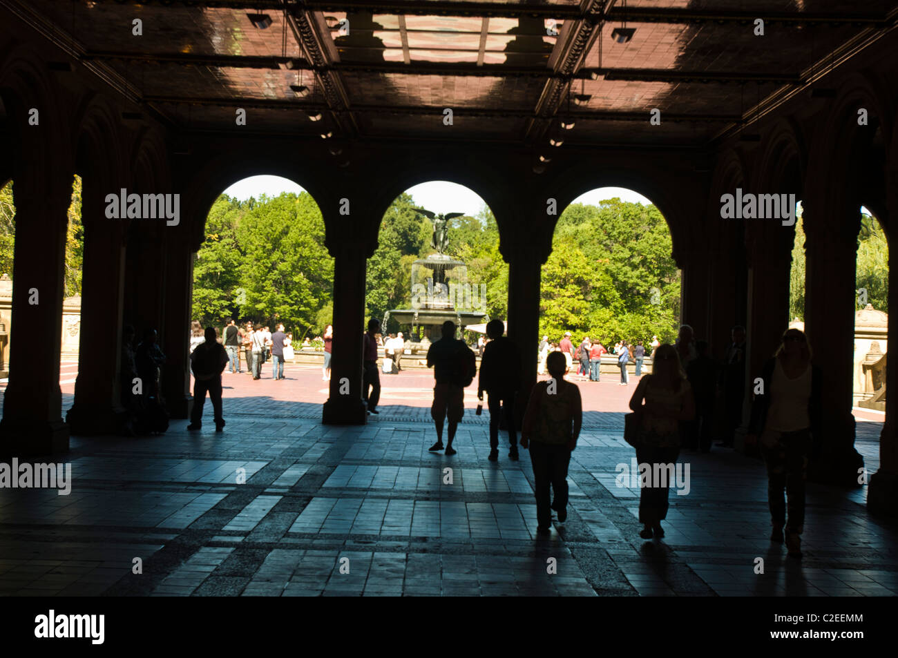 Restaurierte Bethesda Terrasse Arcade, Central Park, Manhattan, New York City, USA Stockfoto
