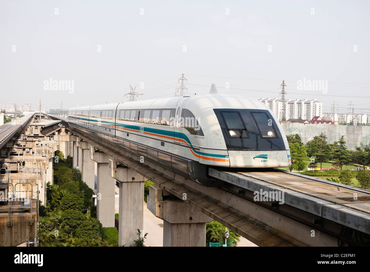 Shanghai: der Maglev-Zug Stockfoto