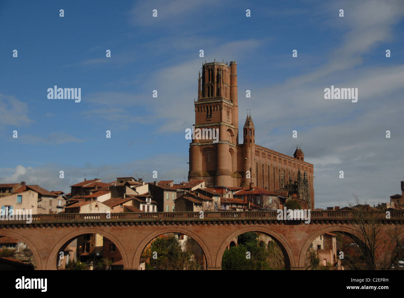 Cathédrale Sainte-Cécile in Albi im Departement Tarn in Midi-Pyrénées, Südwest-Frankreich, ein UNESCO-Weltkulturerbe Stockfoto