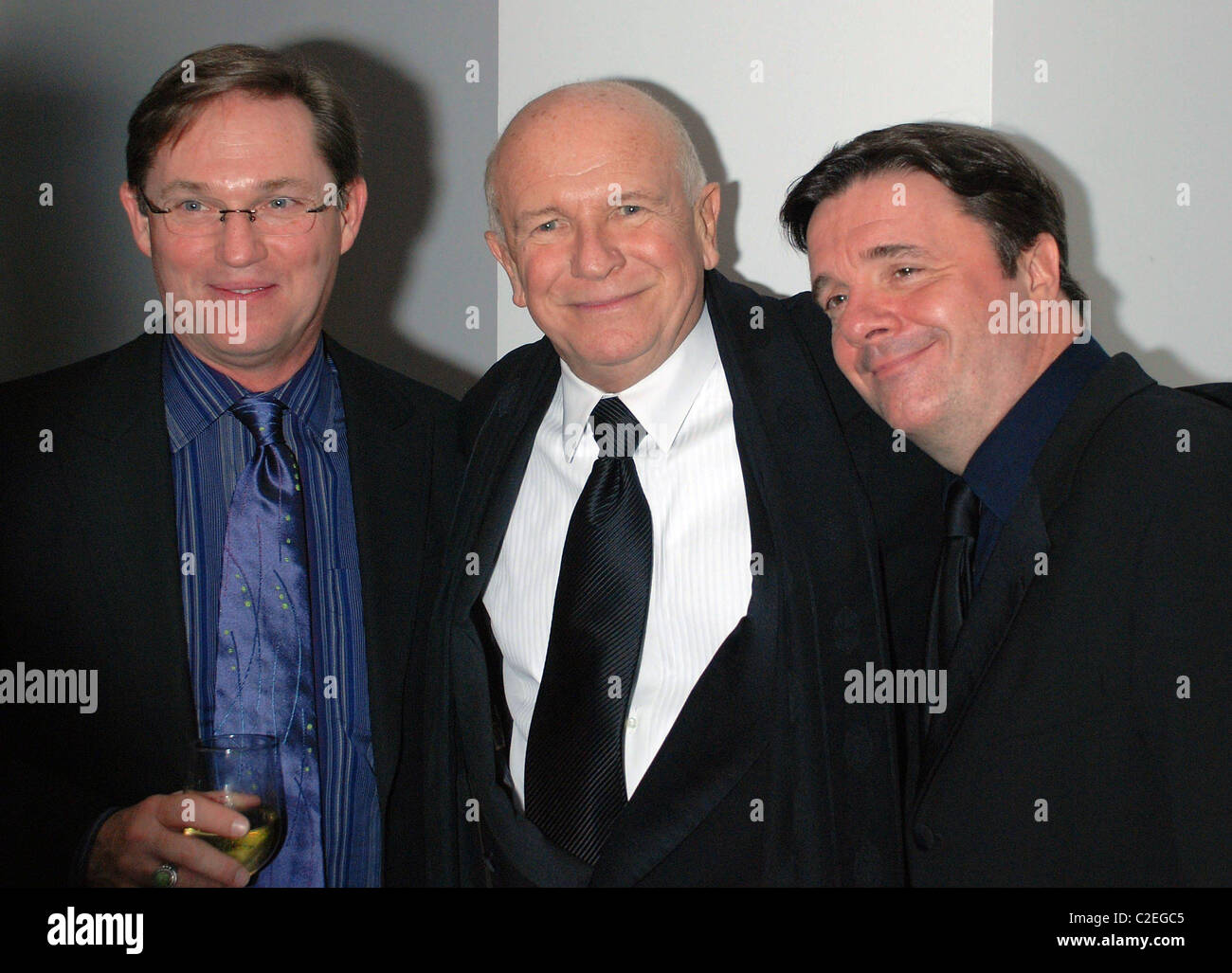 Richard Thomas, Terrence McNally, Nathan Lane Suzanne Roberts Theater öffnen Gala - Abend mit Terrence McNally Stockfoto