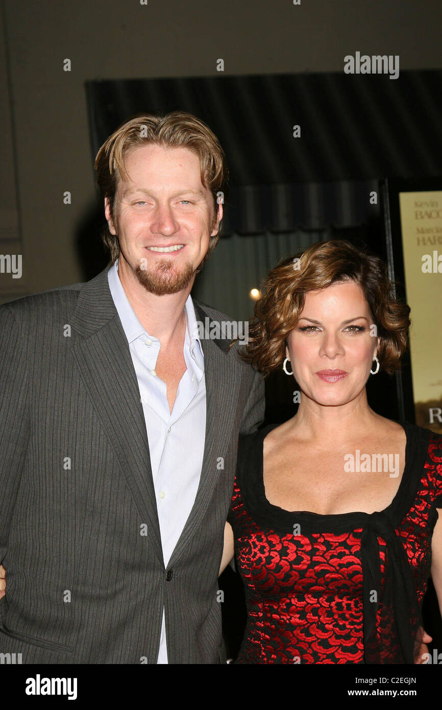 Marcia Gay Harden und Ehemann Thaddaeus Scheel Los Angeles Premiere von 'Schienen & Ties"Stephen J. Ross Theatre in Burbank Los Stockfoto