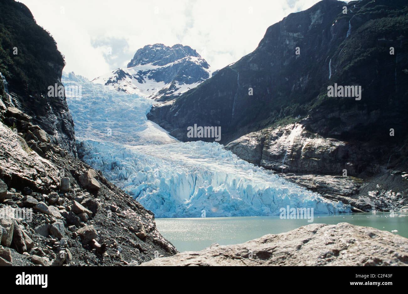 Serano Gletscher Patagonien Chile Stockfoto