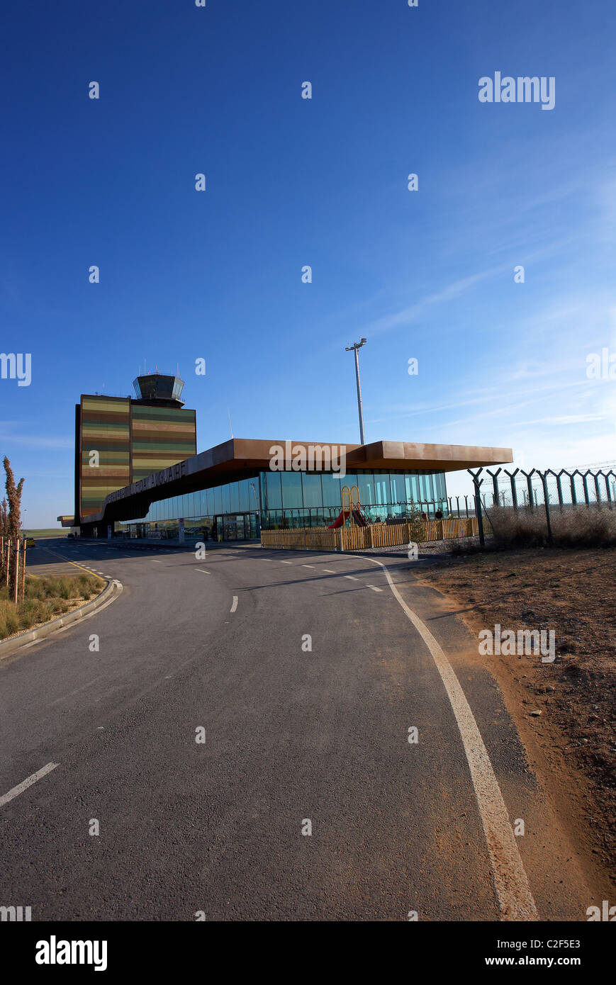 Flughafen von LLeida. LLeida, Spanien. Stockfoto