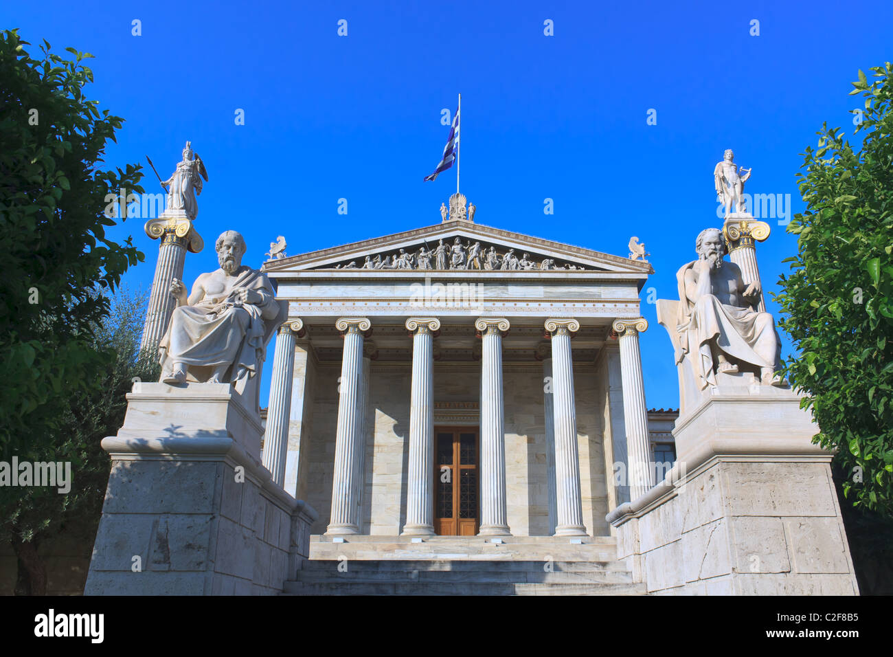 Der nationalen Akademie der Künste in Athen, Griechenland Stockfoto