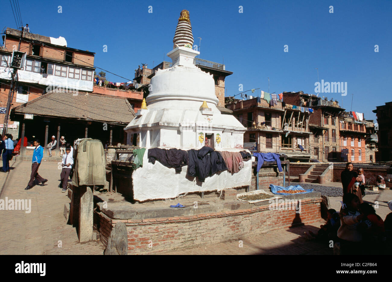 Bhaktapur-Kathmandu-Tal Nepal Stockfoto