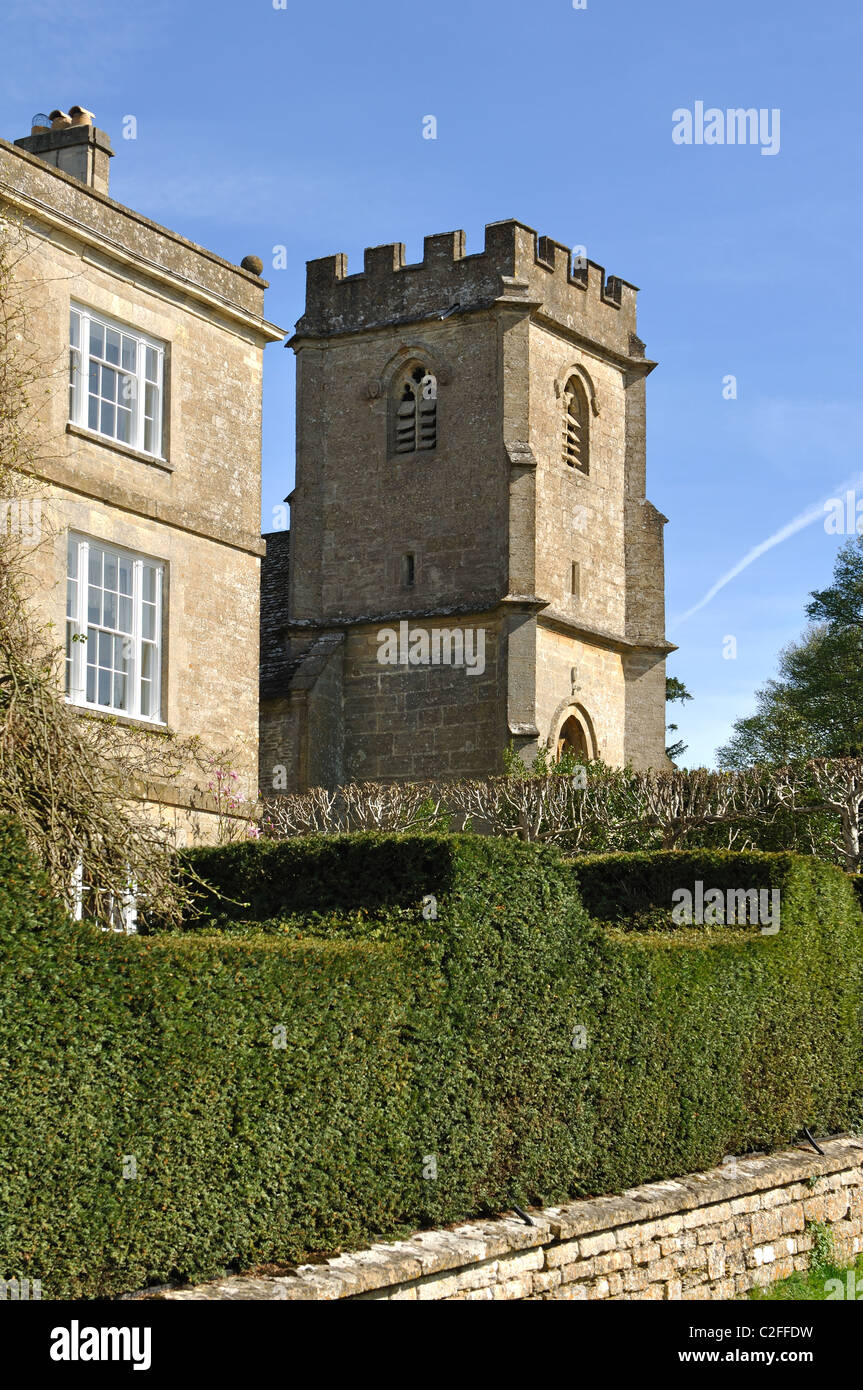 Kirche der Heiligen Rood, Daglingworth, Gloucestershire, England, Vereinigtes Königreich Stockfoto