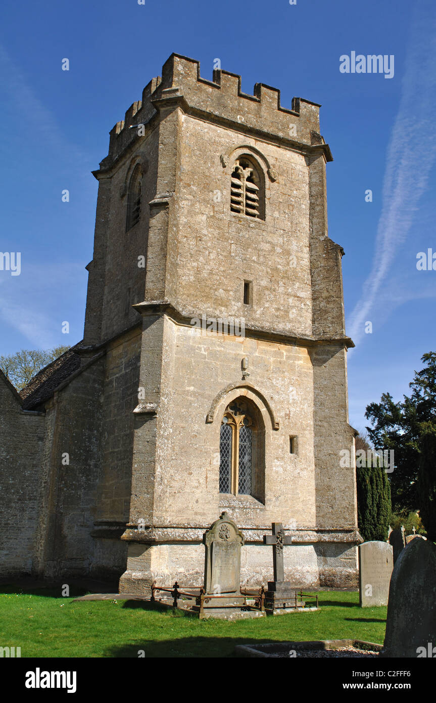 Kirche der Heiligen Rood, Daglingworth, Gloucestershire, England, Vereinigtes Königreich Stockfoto