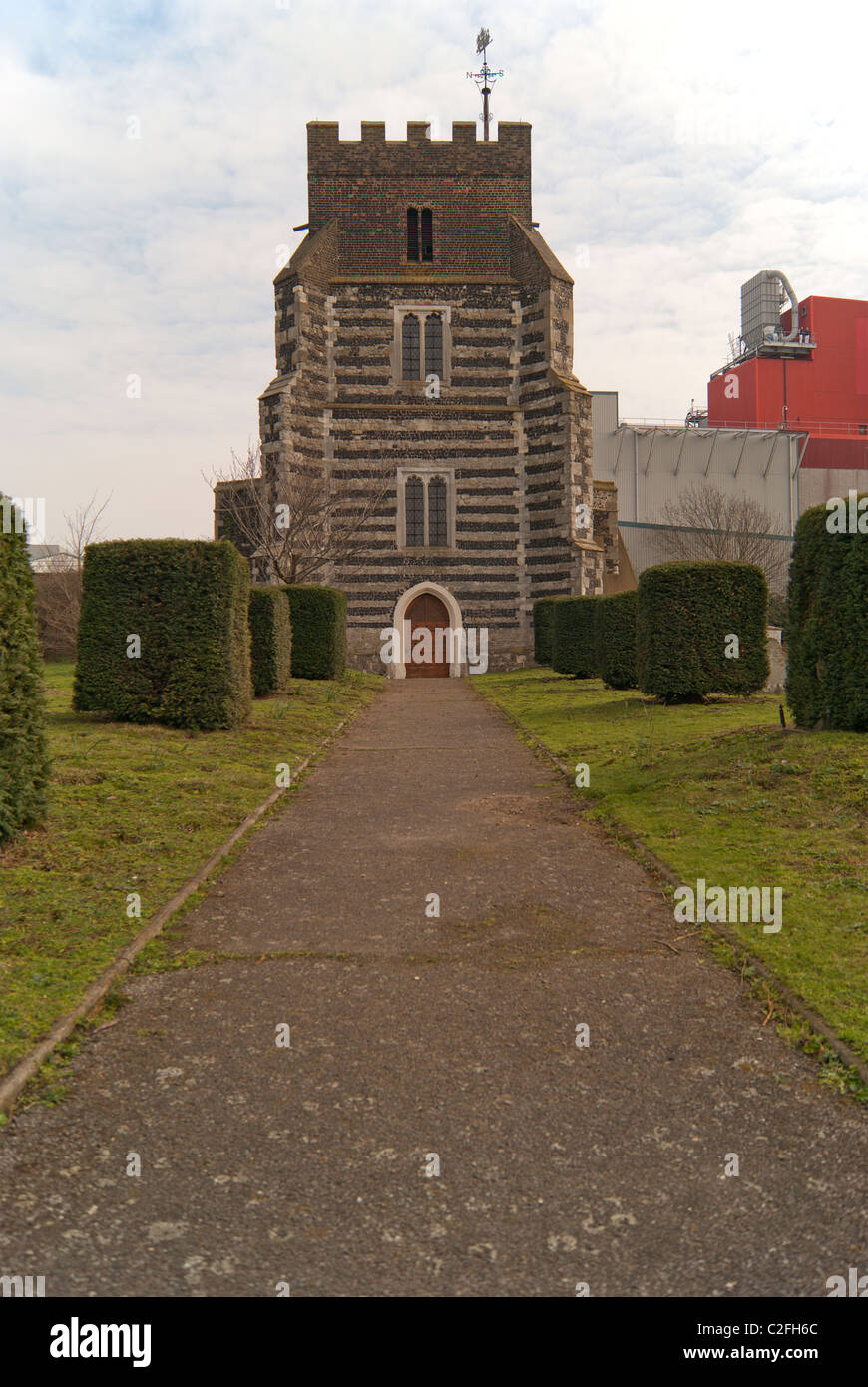 St. Clemens Kirche, West Thurrock, Essex Stockfoto