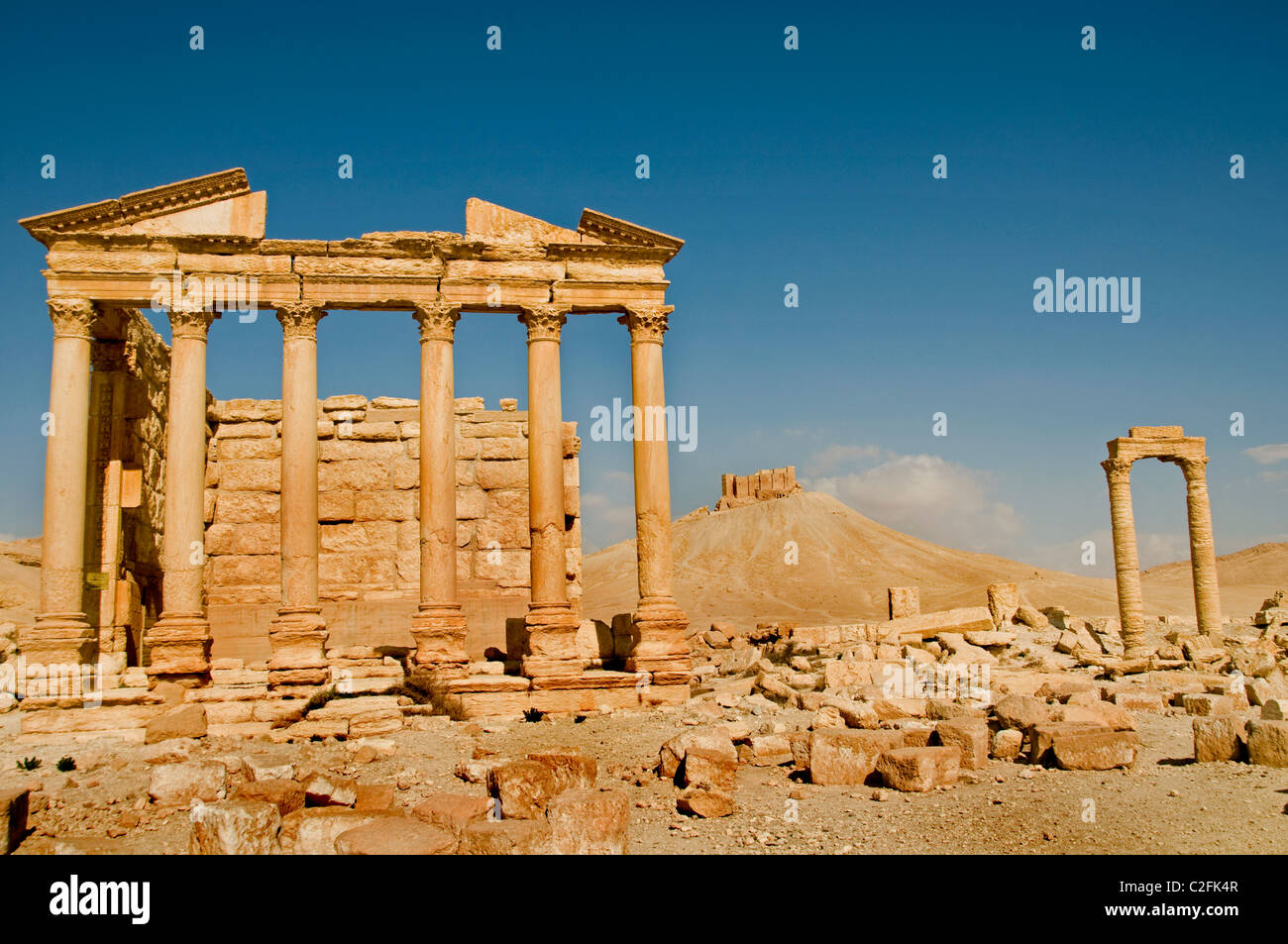 Römische Funery Tempel 2 Cent Palmyra Syrien Syrien Stockfoto