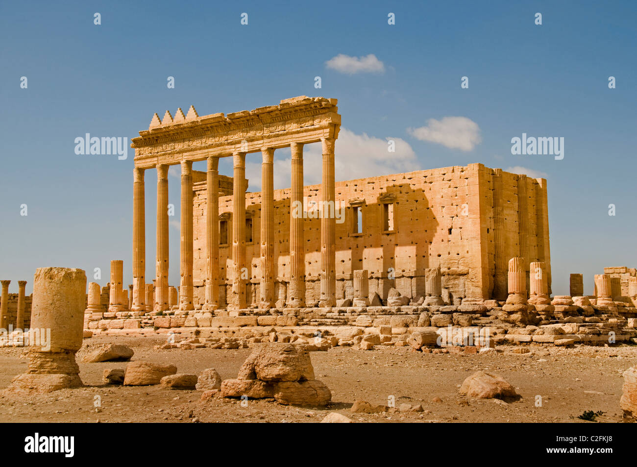 Tempel des Bel 2 Cent Palmyra Syrien syrische Römermuseum Stockfoto