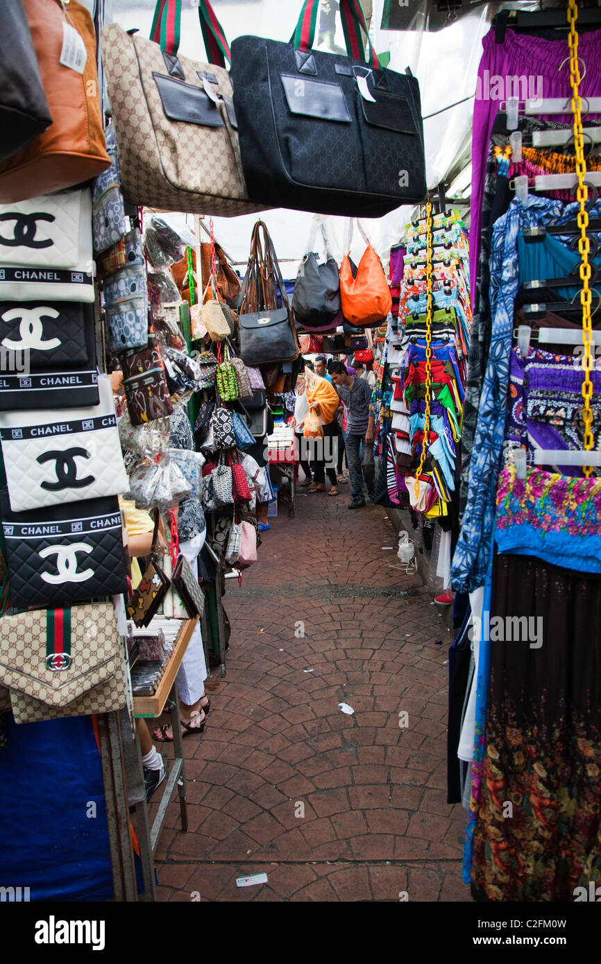 Wochenmarkt auf Petaling Street, Kuala Lumpur Stockfoto