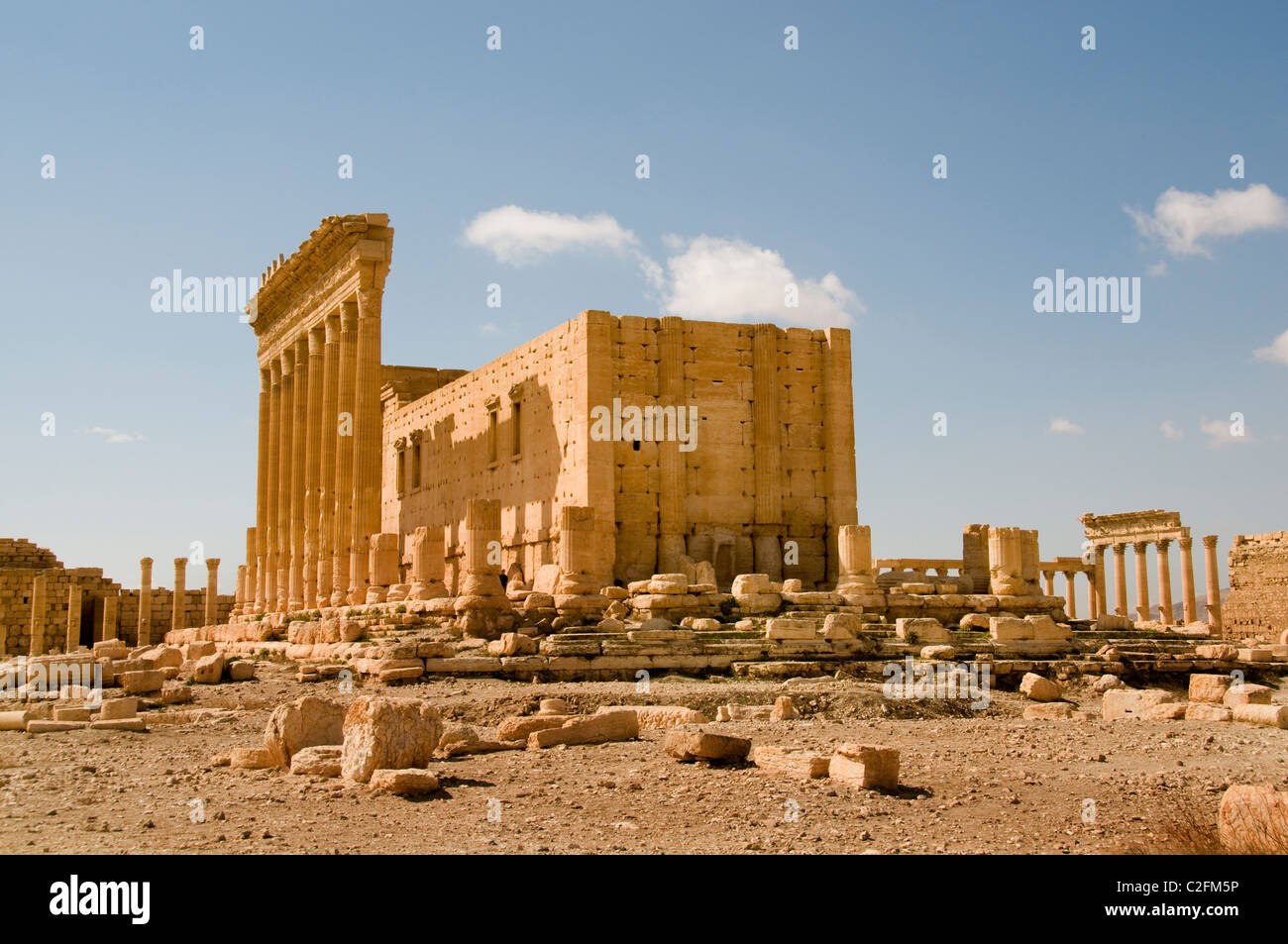 Tempel des Bel 2 Cent Palmyra Syrien syrische Römermuseum Stockfoto