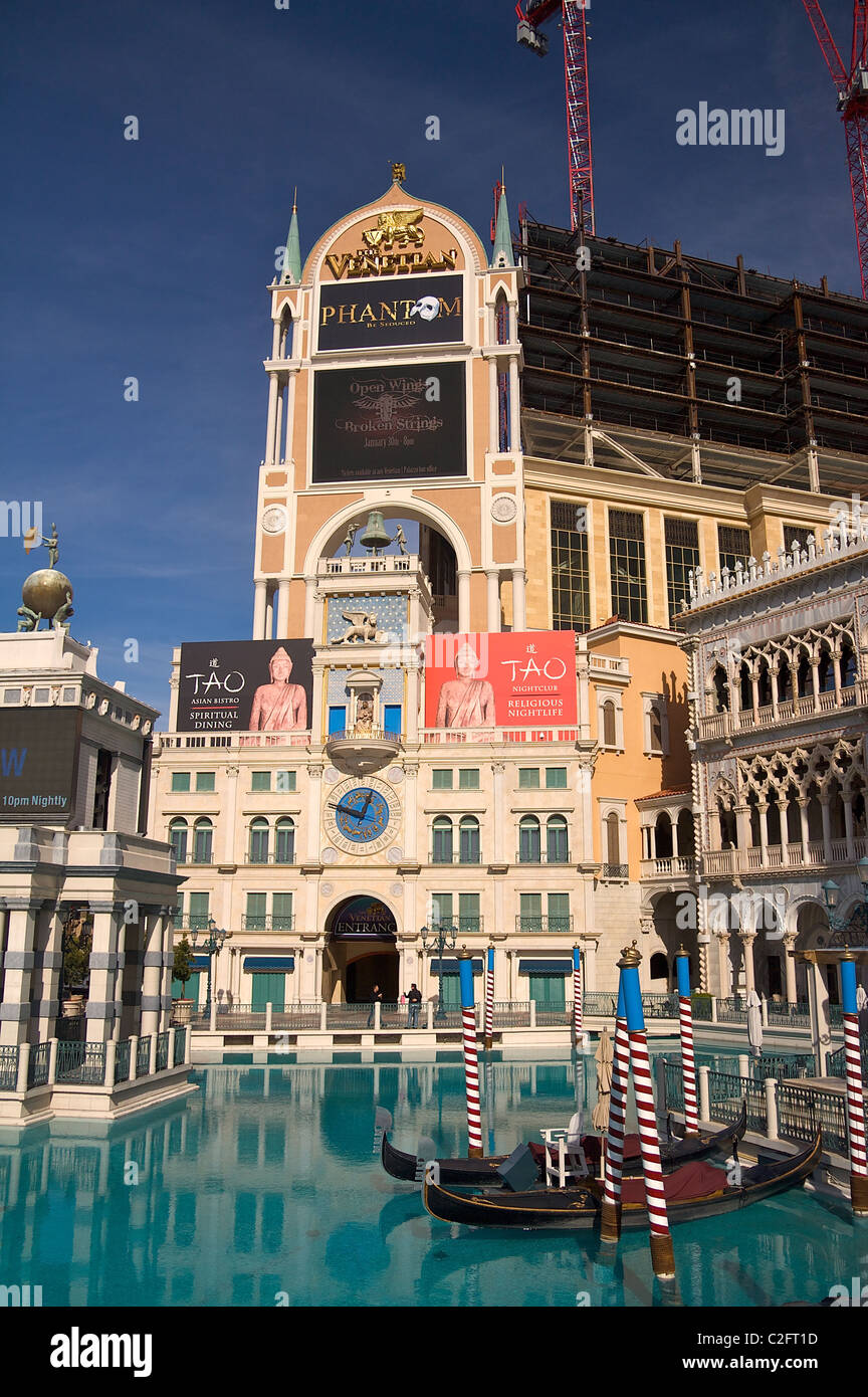 Der Canal Grande im Venetian Resort Hotel Casino in Las Vegas Stockfoto