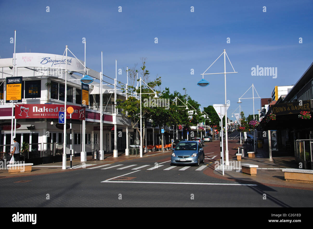 Wharf Street, Tauranga, Region Bay of Plenty, Nordinsel, Neuseeland Stockfoto