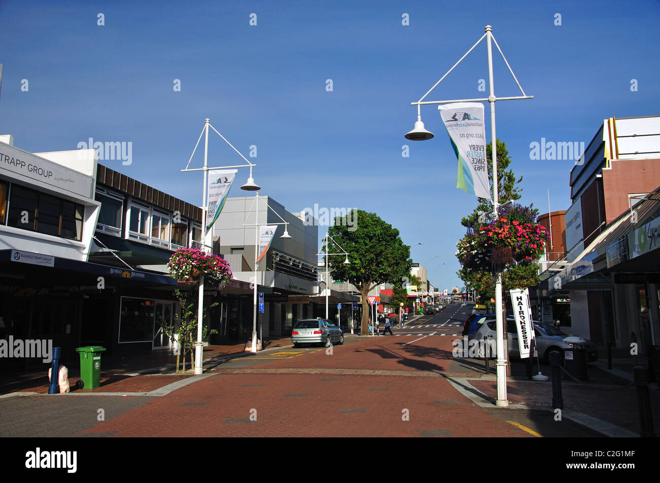 Wharf Street, Tauranga, Region Bay of Plenty, Nordinsel, Neuseeland Stockfoto