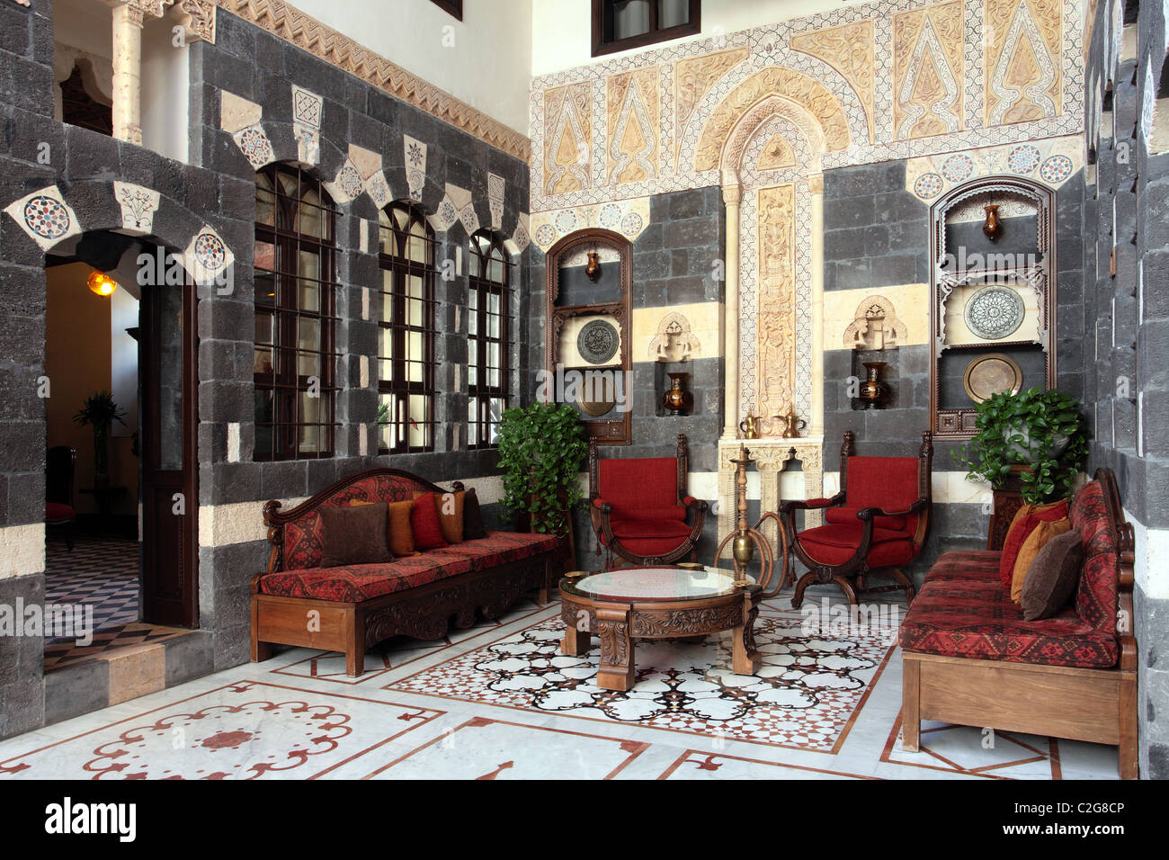 Beit Al Wali Hotel, Damaskus, Syrien Stockfoto