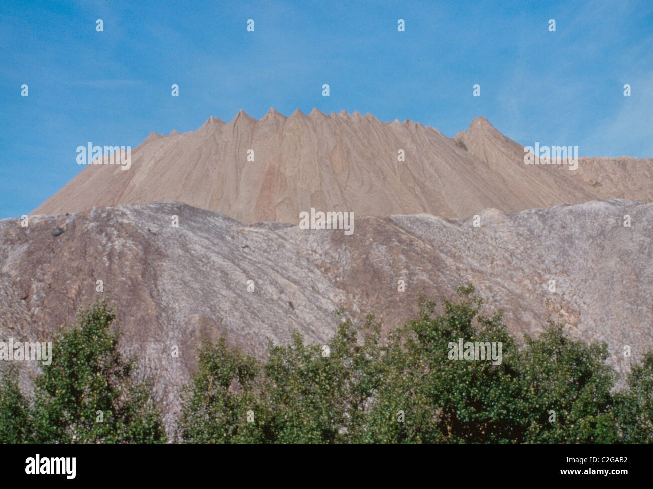 Bergematerial von Kalium Bergbau, Solikamsk, Russland Stockfoto