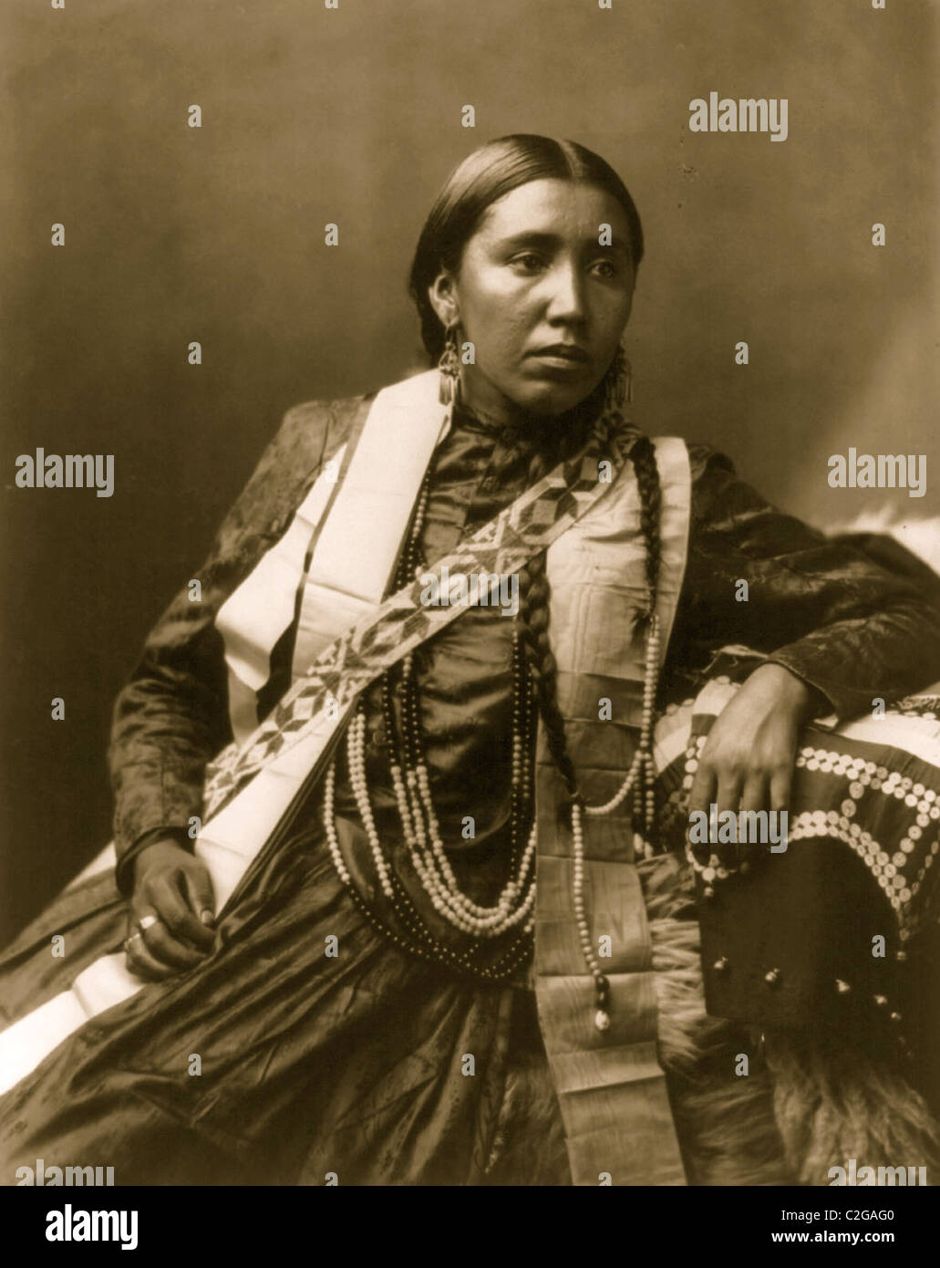 Sioux-Indianer: Susan Frost Stockfoto