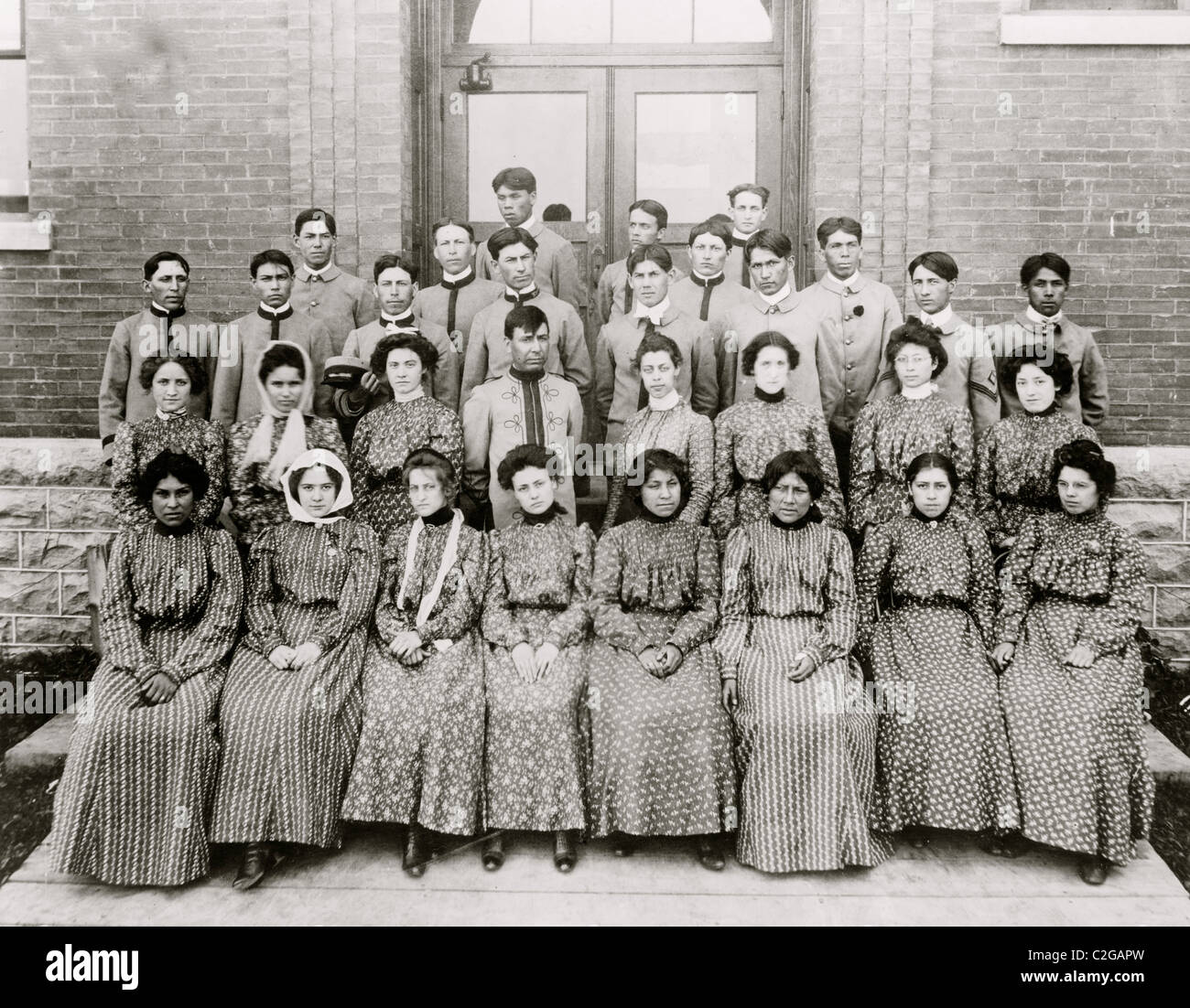 Flandreau Inder Schule, South Dakota, Chor Stockfoto