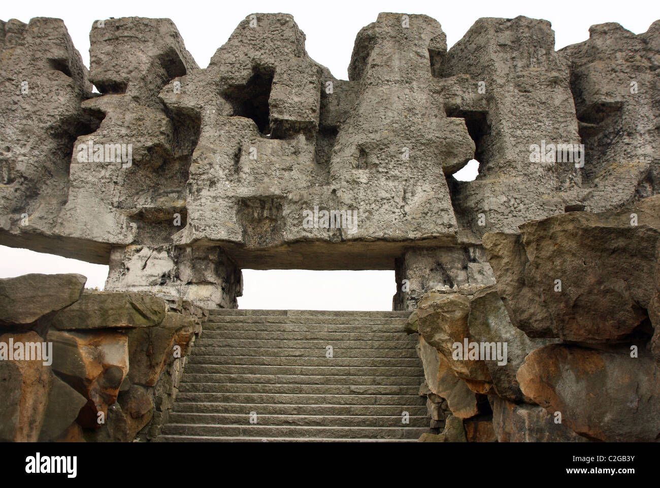 Denkmal in Majdanek (Lublin, Polen) Stockfoto