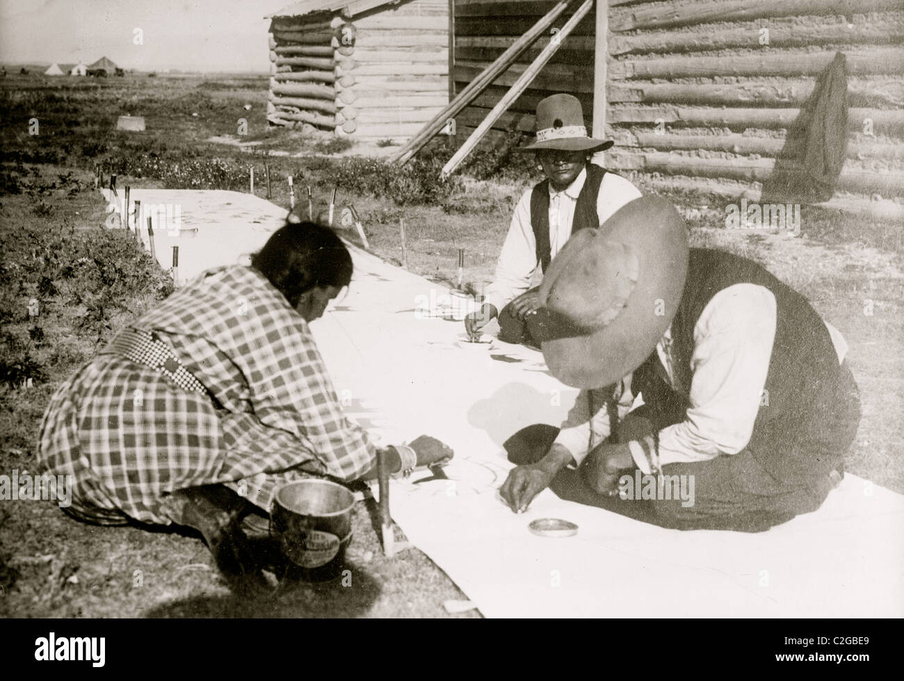Blackfeet Malerei Stockfoto