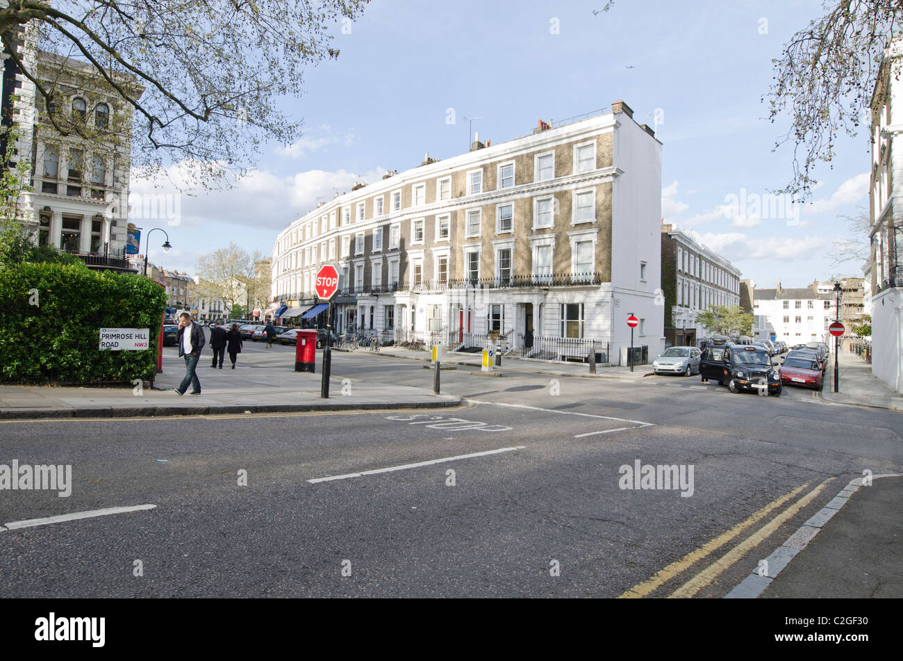 Primrose Hill High Street, Camden, London. Stockfoto