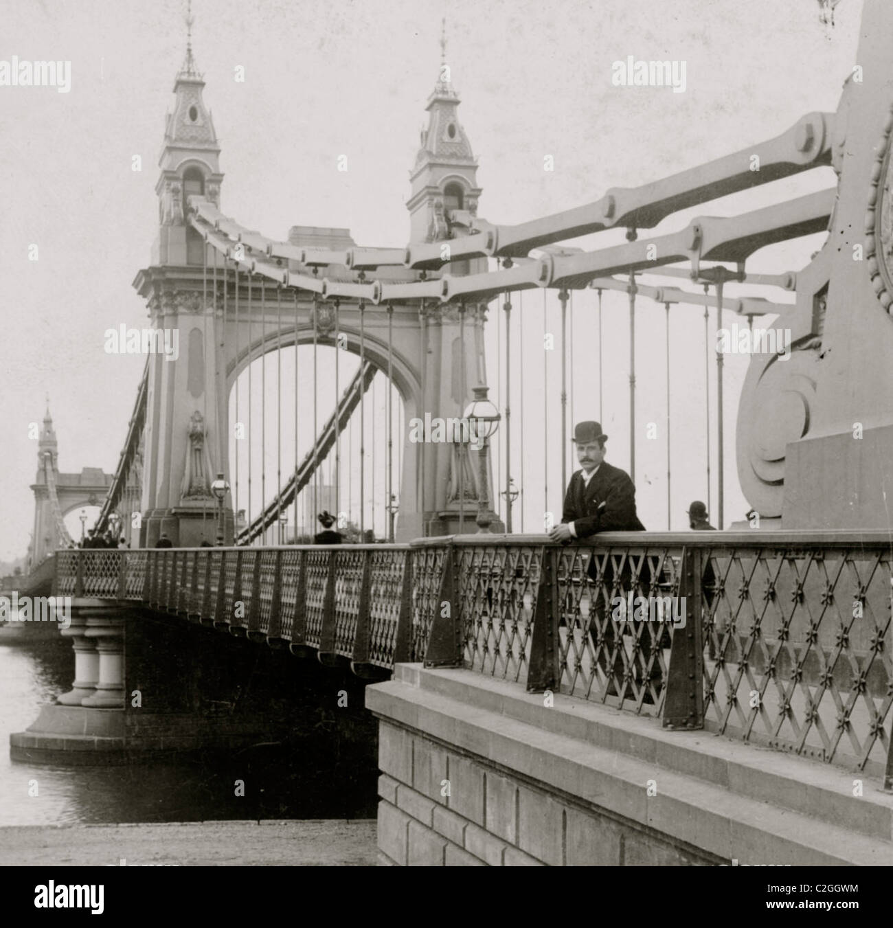 Hammersmith Bridge, London, England Stockfoto