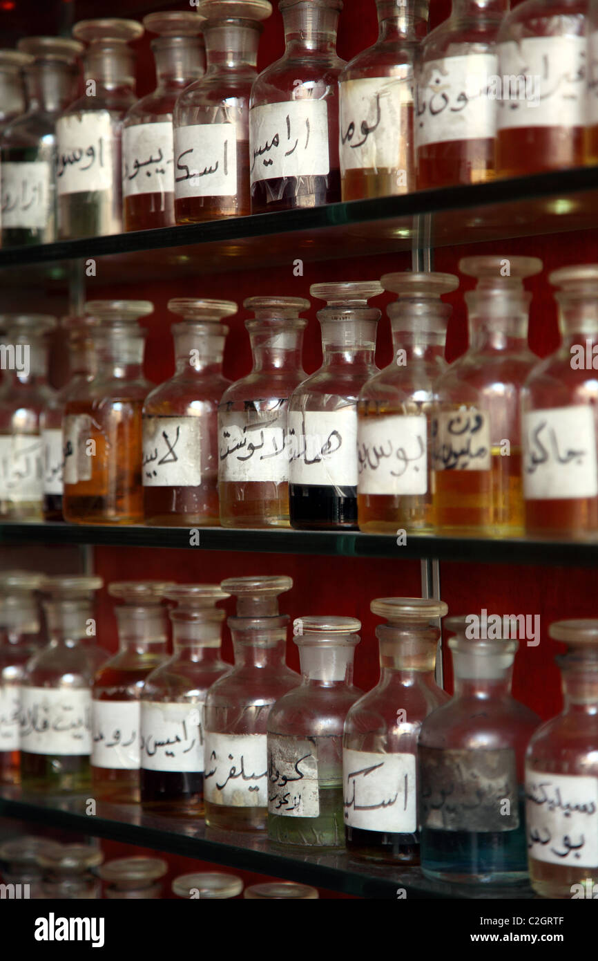 Parfums für Verkauf, Damaskus, Syrien Stockfoto