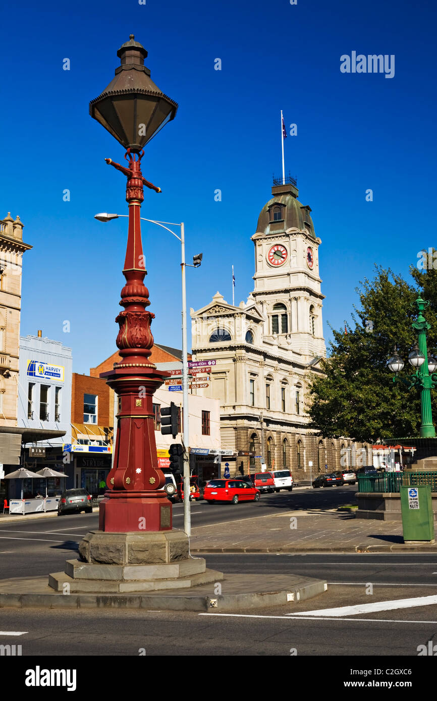 Ballarat Australien / die Stadt Ballarat in Victoria Australien Stockfoto