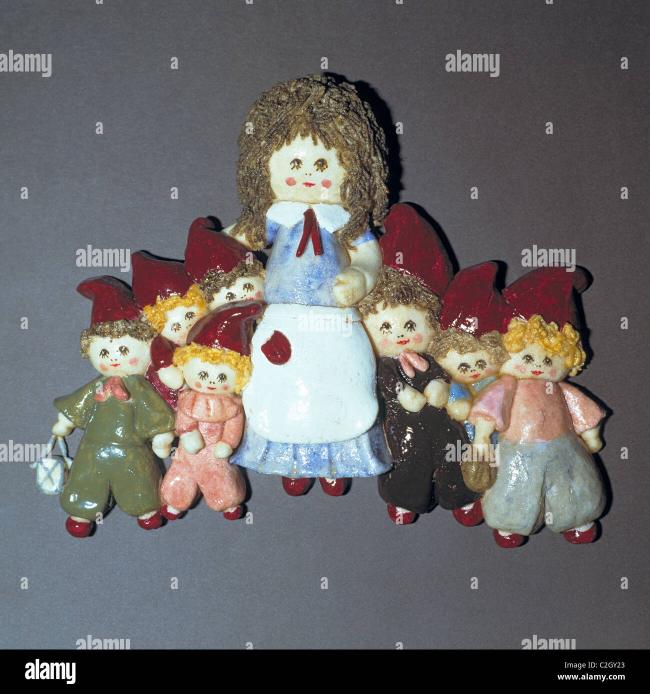 8 Stk Schneewittchen Sammlung Figuren 7 Zwerge Prinzessin Märchen Figur Doll 
