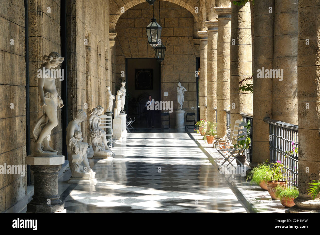 Havanna. Kuba. Museo de la Ciudad, im Palacio de Los Capitanes Generales auf der Plaza de Armas, Habana Vieja/Altstadt Havannas. Stockfoto