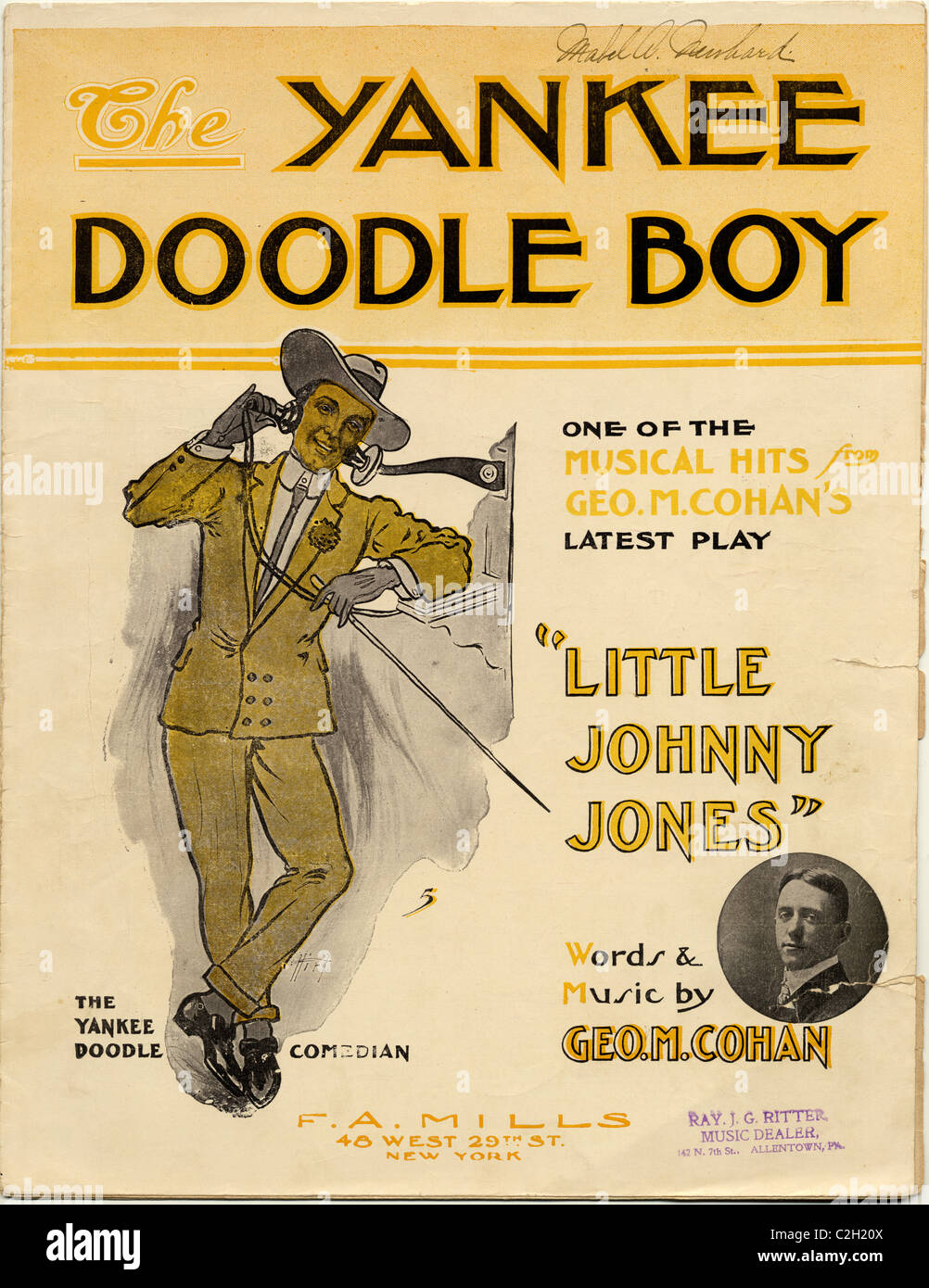 Yankee Doodle Boy Stockfoto