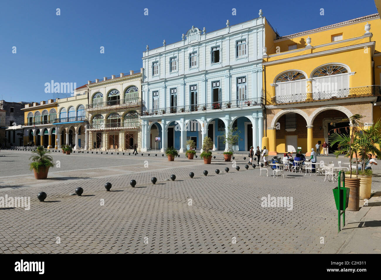 Havanna. Kuba. Plaza Vieja, Habana Vieja/Altstadt Havannas. Stockfoto