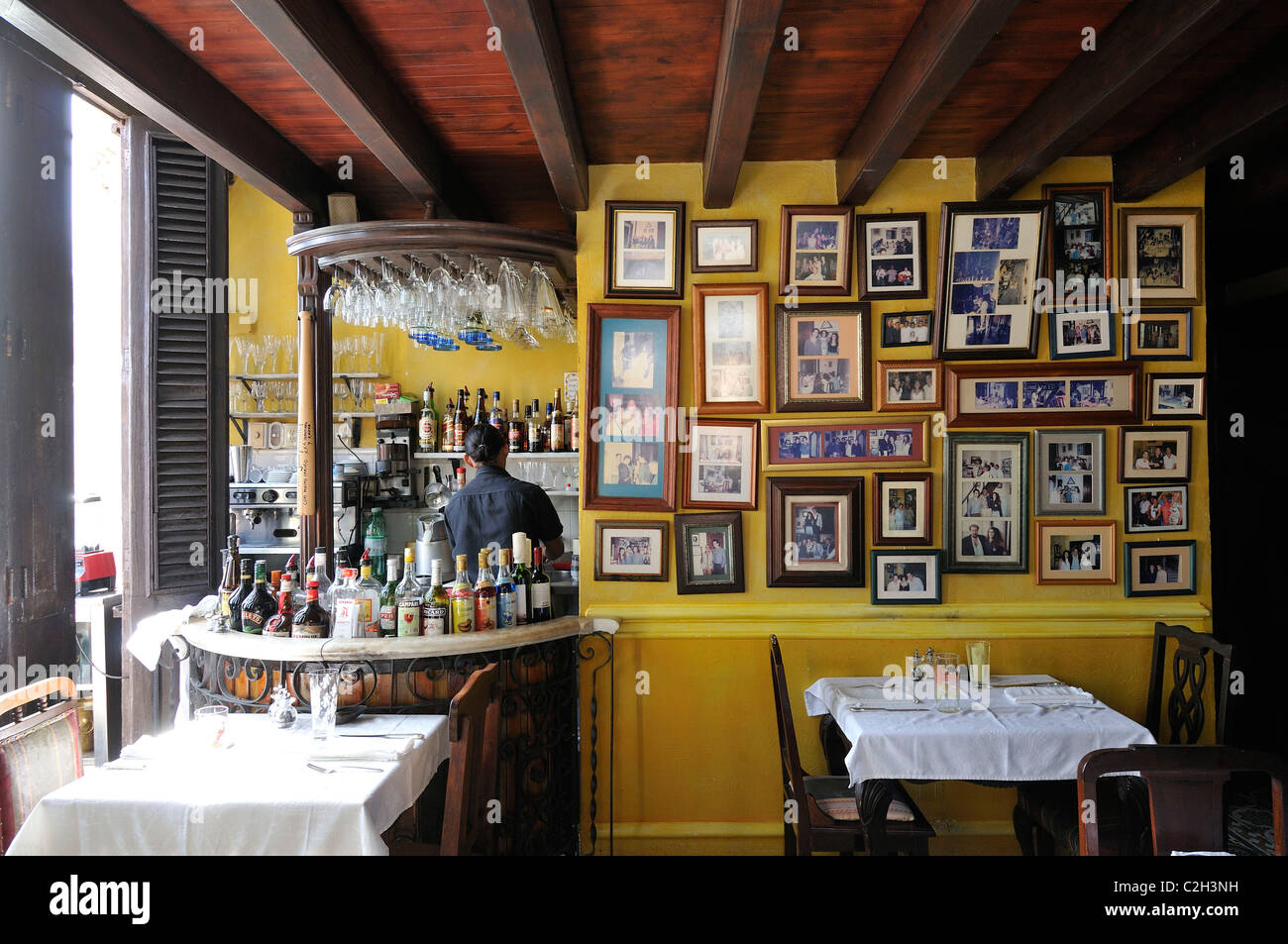 Havanna. Kuba. La Guarida Paladar, Centro Habana. Stockfoto