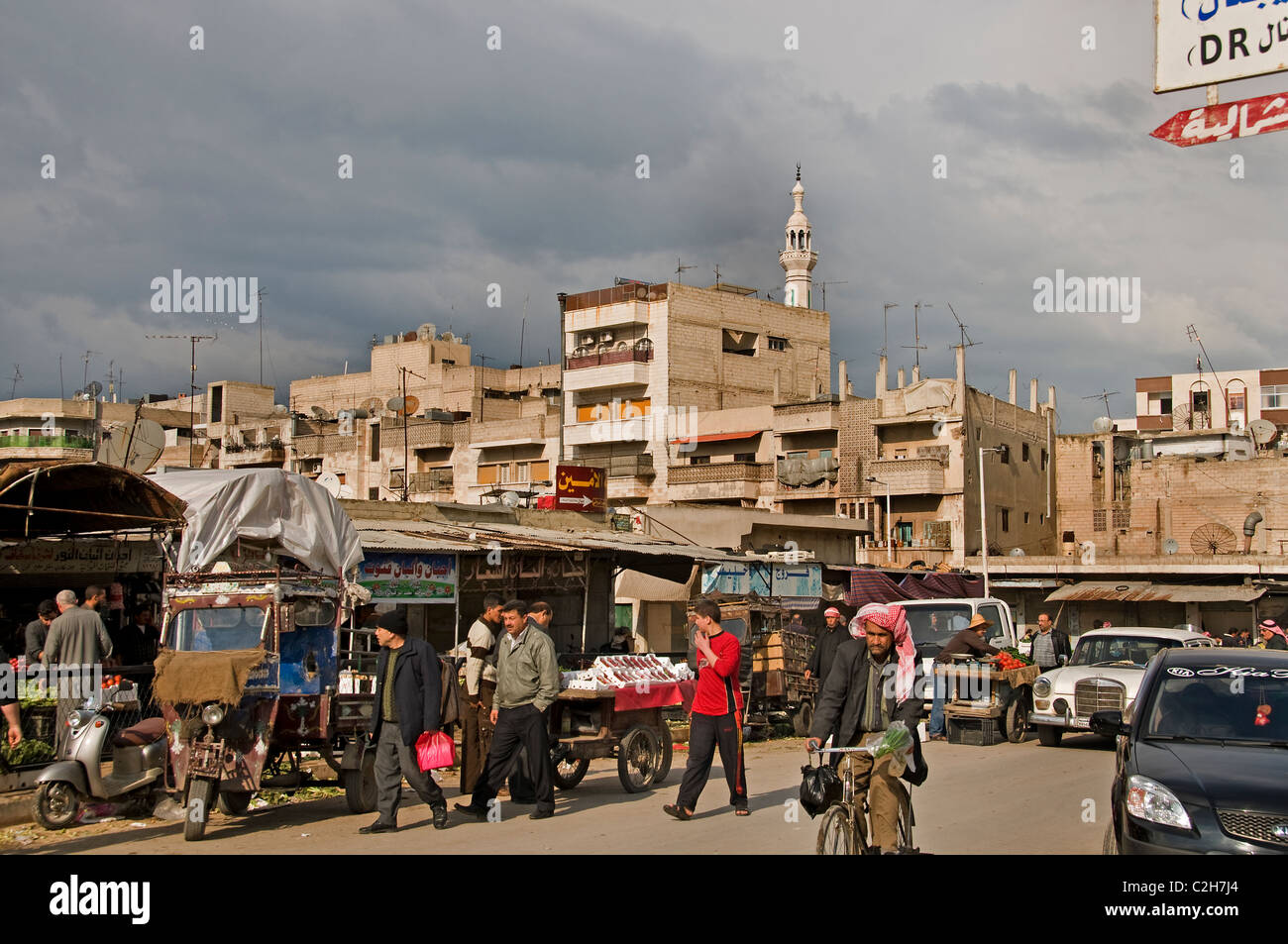 Hama Syrien Basar Souk Markt Shop Stadt Altstadt Stockfoto