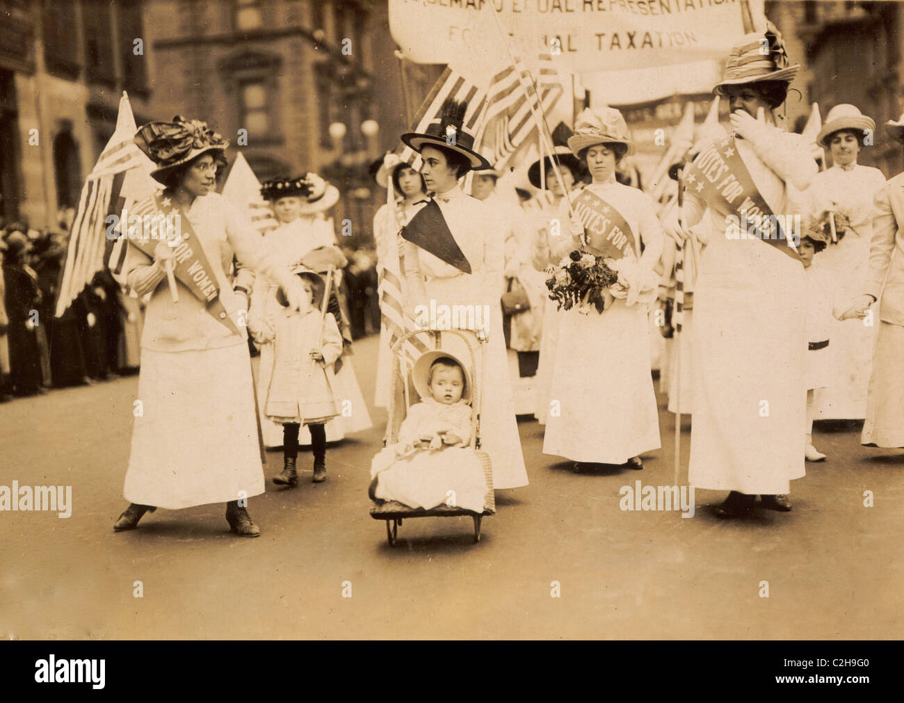 Wahlrecht Parade New York 1912 Stockfoto