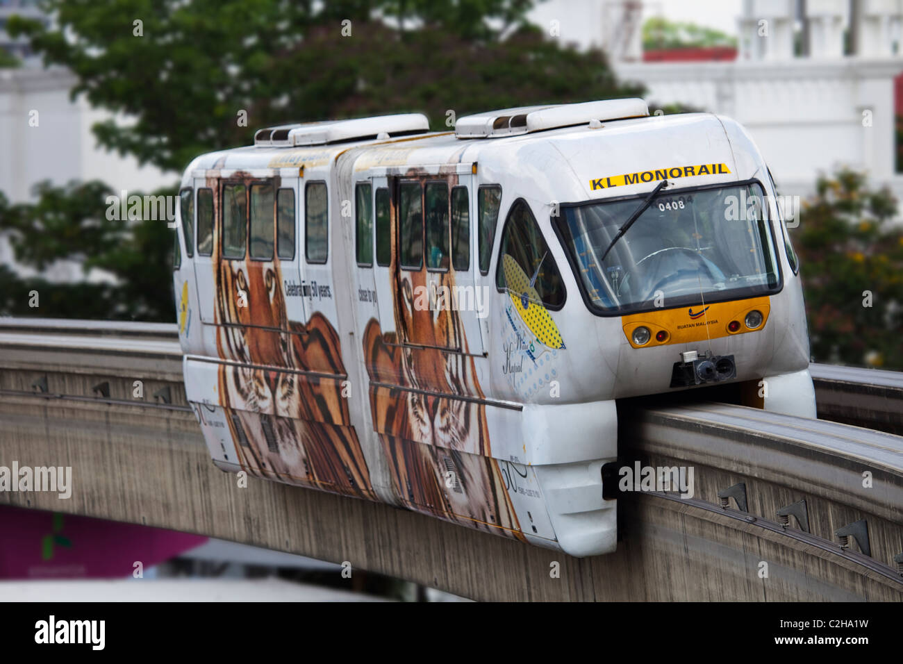 KL Monorail, Kuala Lumpur Stockfoto