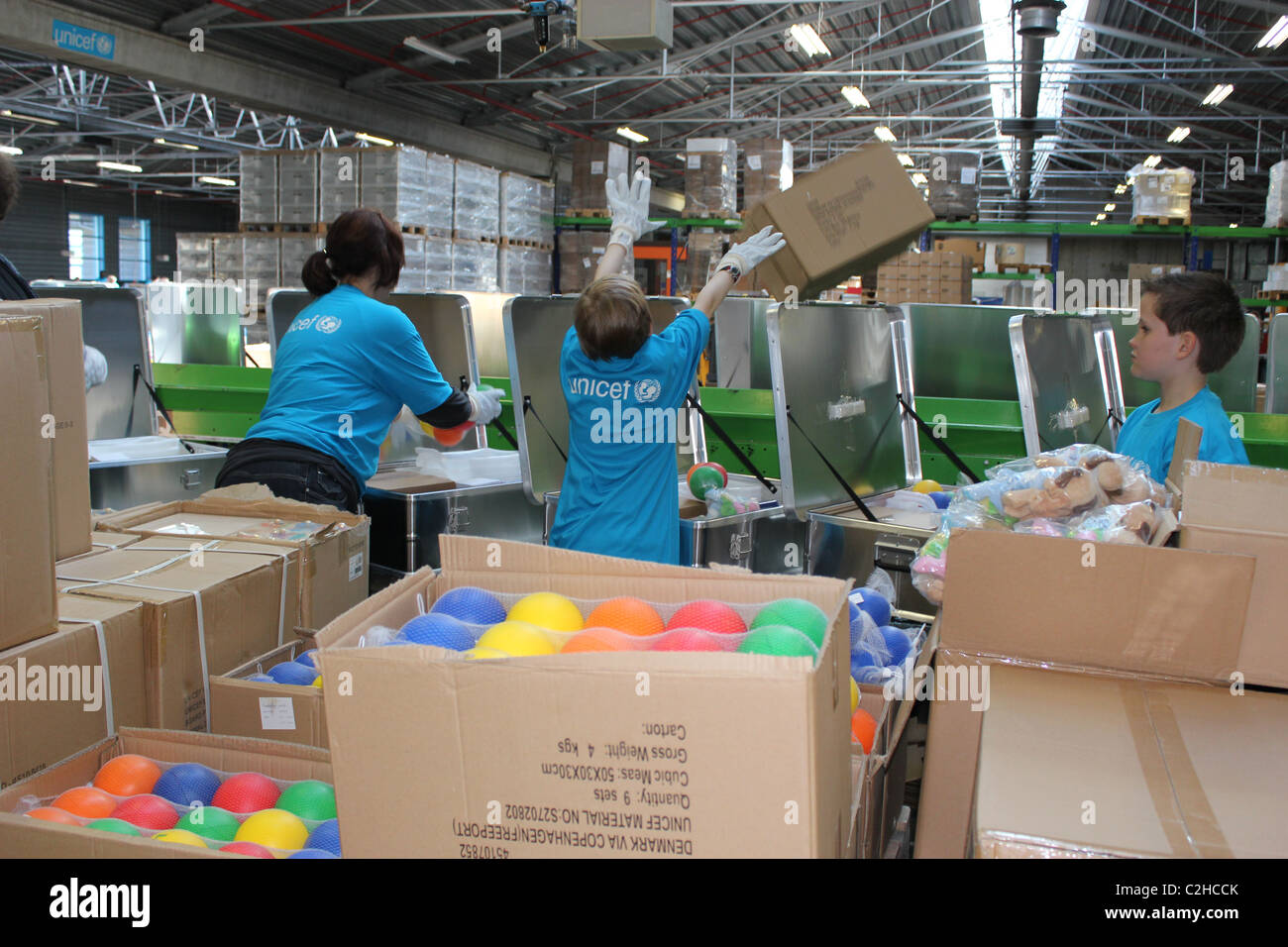 UNICEF Supply Division in Kopenhagen Stockfoto