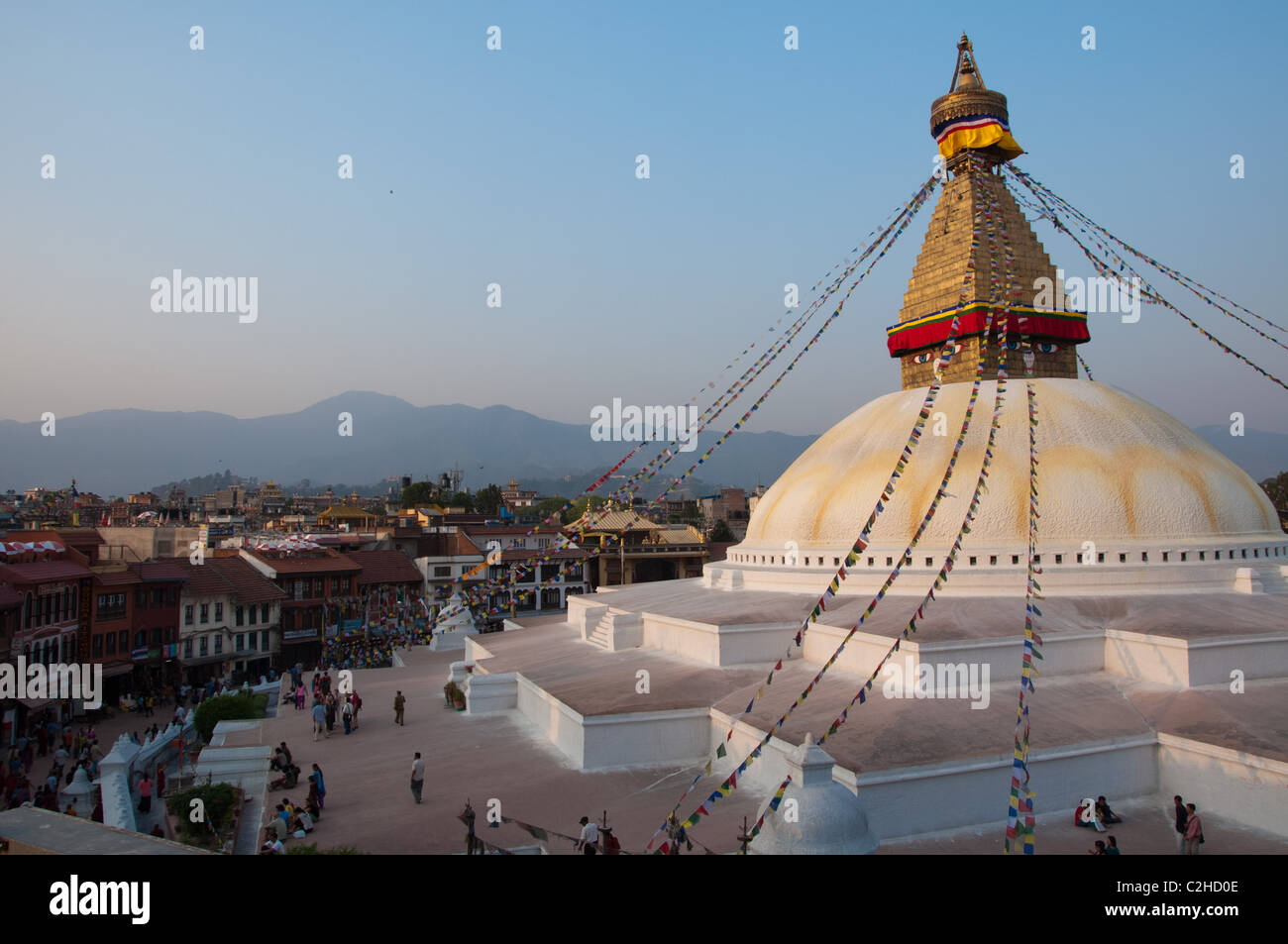 Stupa von Bodnath, Kathmandu, Nepal Stockfoto